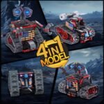 las cuatro transformaciones del Sillbird Technic Robot Transformable 4en1 Radiocontrol