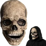 máscara para truco o trato de una calavera aterradora